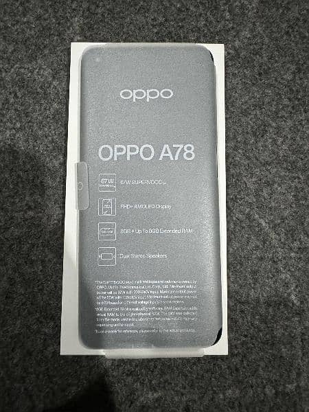 Oppo A78 12+256 GB Just Box Open 7