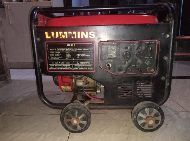 Lummins 2.5 KVA GENERATOR in Best condition (with battery) 0