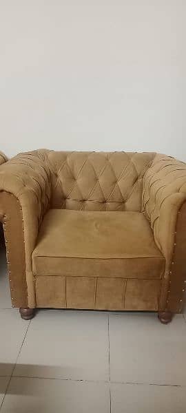 nine seater sofa puffy set 4