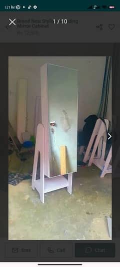 brand New stylish standing mirror cabinet.