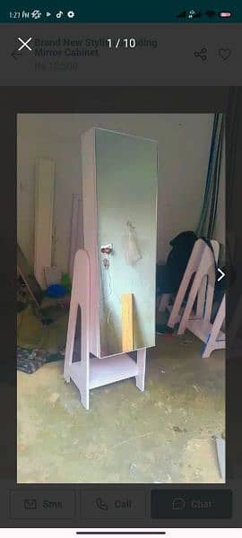 brand New stylish standing mirror cabinet. 0