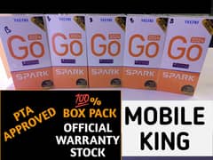 Tecno Spark Go Box Pack PTA Approve Spark 20c 20 Pro Plus Pova 5 Pro