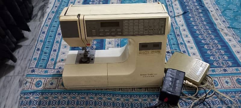 sewing machine janome sensor craft 7300 model. silai machine 1