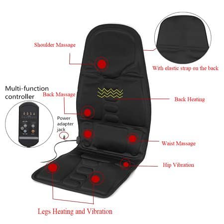Car Home Office Full Body Massager Cushion Back Neck Massage Chair 2