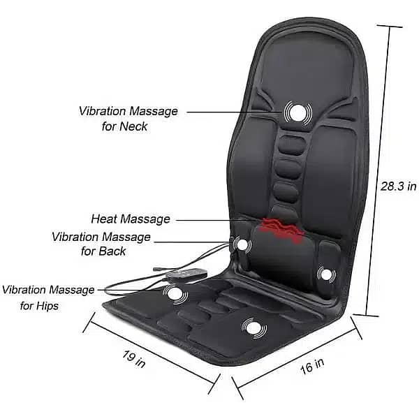 Car Home Office Full Body Massager Cushion Back Neck Massage Chair 4