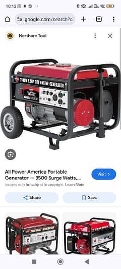 Generator for sale 6500 watt