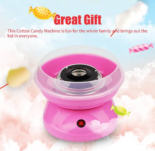 Cotton Candy Maker machine Electric Sweet Sugar Floss Gift COD 4