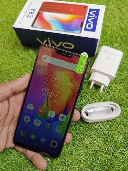 Vivo y83 6Gb 128Gb Dual Sim ( Fingerprint sens) PTA lifetime 10/10 Con 3