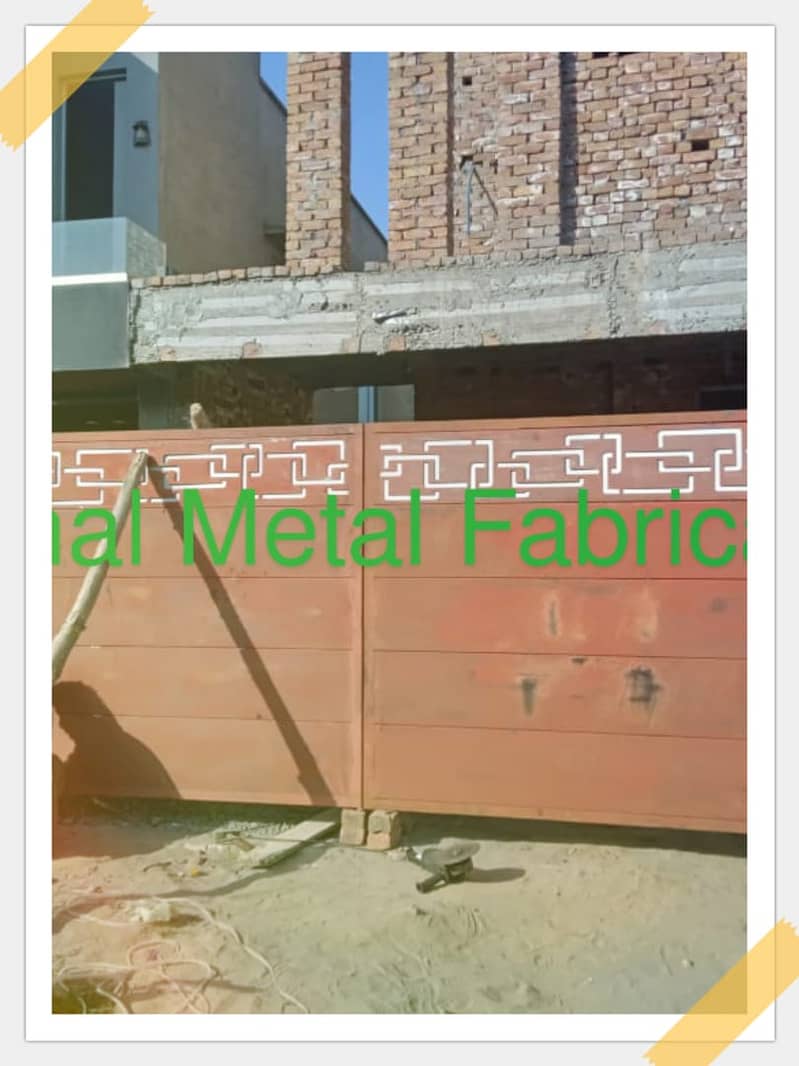 Main gates/ CNC railing for stairs and balcony  Fiberglass works/ park 5