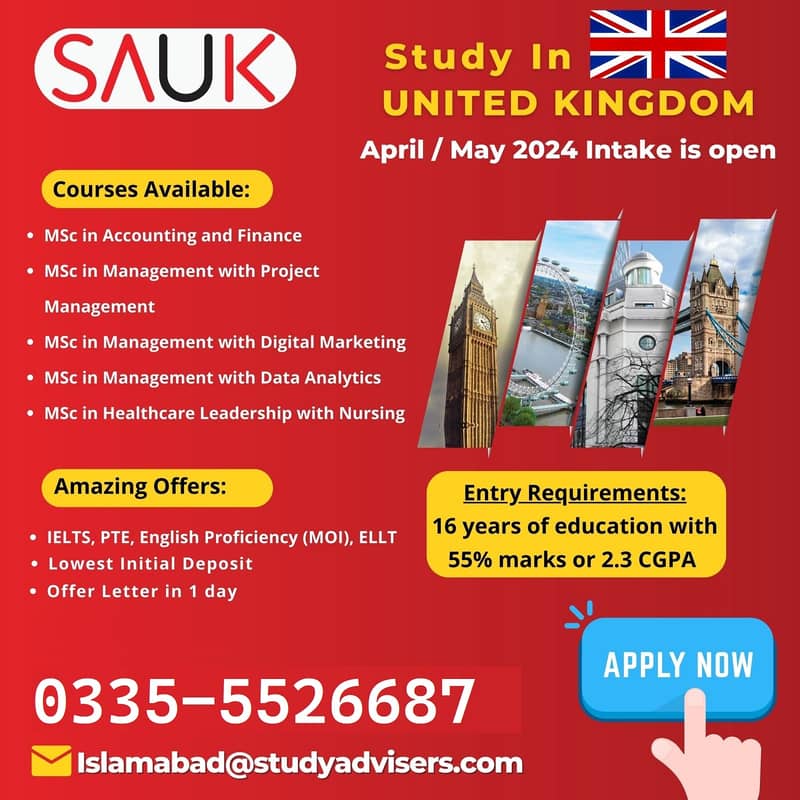 Study Abroad, Study Visa, Study in UK Visa Done Base, Post Study Work 0