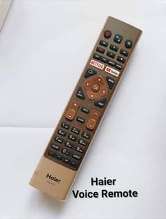 Haier Brown Voice Remote available Contact 03269413521