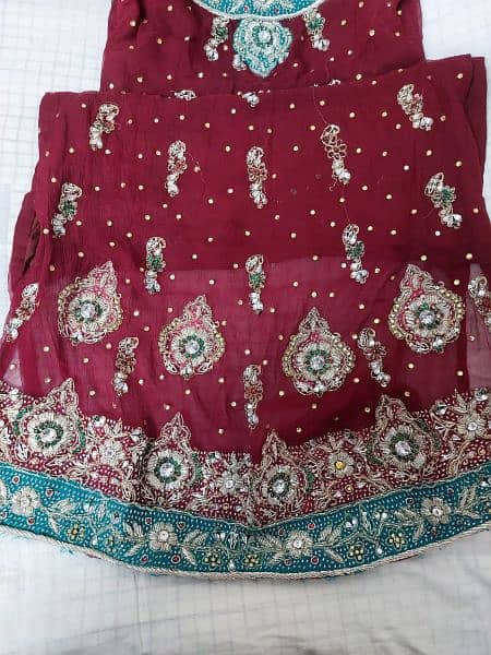 Lehnga Full New in red One touch 3