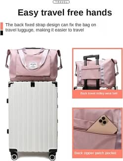 Water Proof Foldable Lightweight Travel Bag- Large Capacity 0