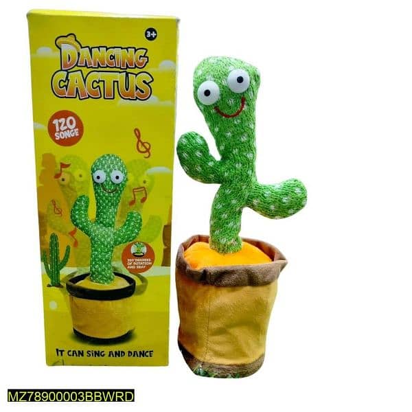 Dancing Cactus Plush Toy For Babies 0