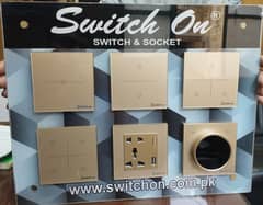 smart switch, 4switch plate , 3,2,1,with Dimmer plate, light plug 0