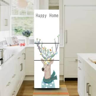 Fridge Door Stickers- 3D Adhesive Wallpaper For Refrigerator 1