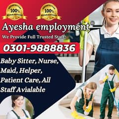 maid cook helper cuple chef nurs patient care baby care domestic staff