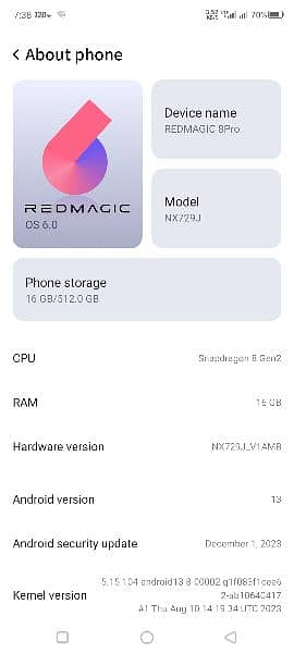 Nubia Redmagic 8 Pro 16/512 4