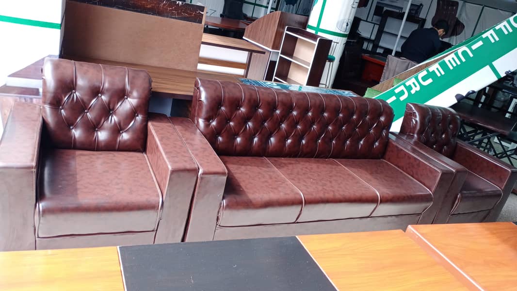 5 seater sofa leather good quality reasonable price 1