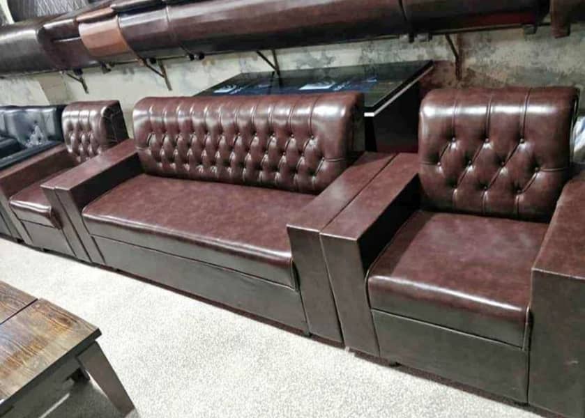5 seater sofa leather good quality reasonable price 3