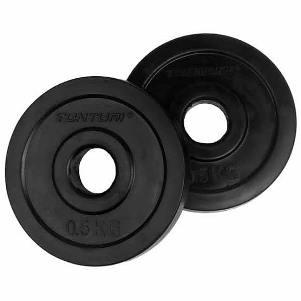 Rubber dumbbells with metal Rod 14
