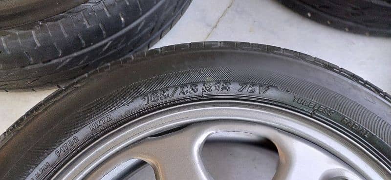 Suzuki Hustler OEM Rims and tyres 165/55R15 1