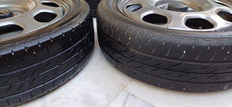 Suzuki Hustler OEM Rims and tyres 165/55R15 5