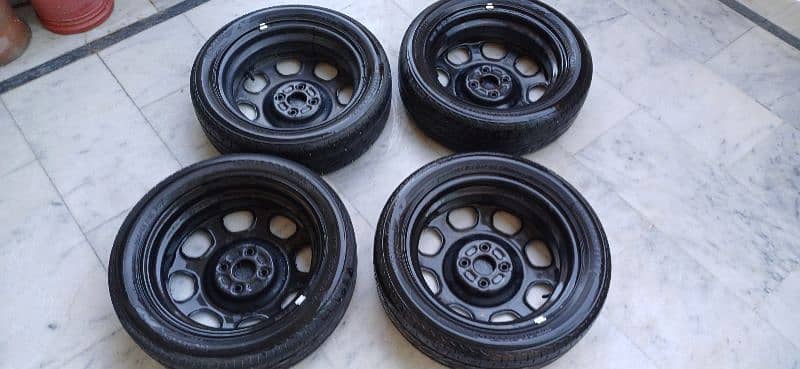 Suzuki Hustler OEM Rims and tyres 165/55R15 8