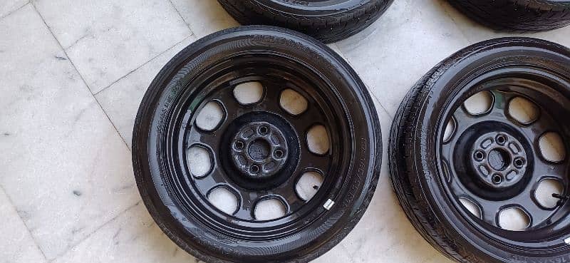Suzuki Hustler OEM Rims and tyres 165/55R15 9