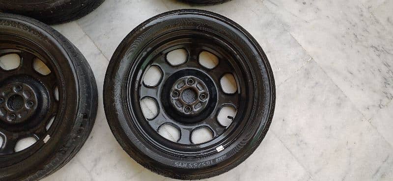 Suzuki Hustler OEM Rims and tyres 165/55R15 11