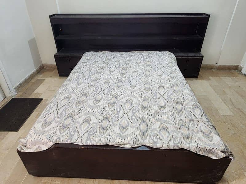 Wooden Bed with Molti foam mattress 2