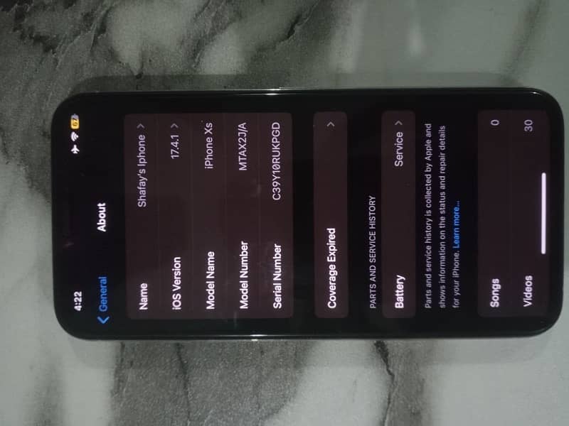 Iphone XS in White (Non Pta) 3
