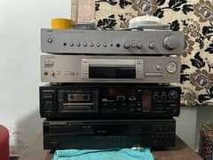 Stereo Equipment for Sale. Amplifier 2x CD player 1x cassete player