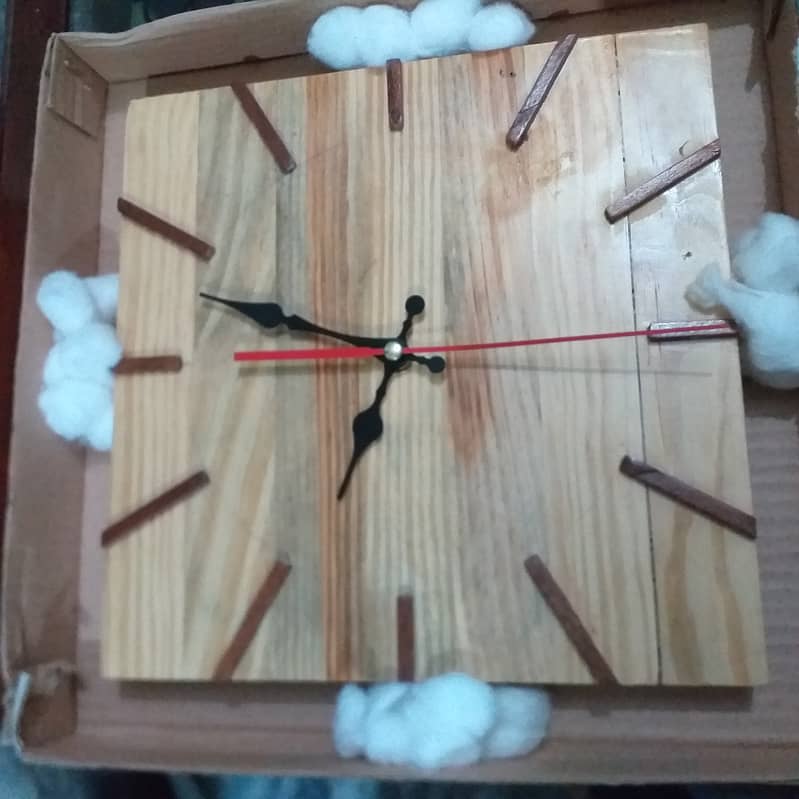 wooden clock/clock/wall clock/home decoration item 6