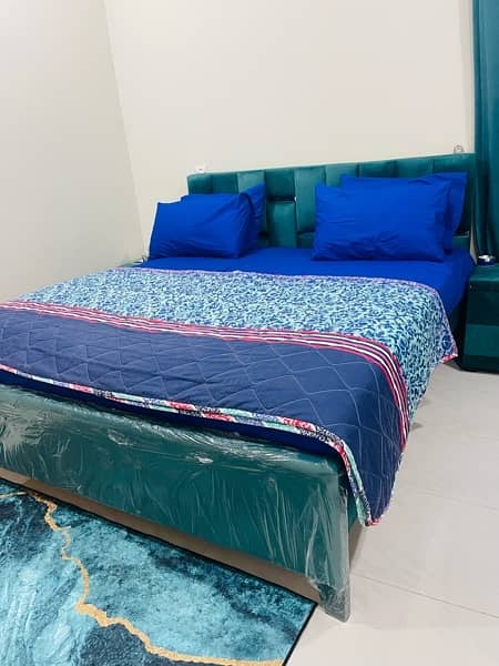 bed with side tables / double bed / bed / bed set / Furniture 3