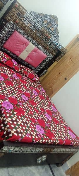 double bed with spring mattress 3