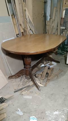 Dining Table made with best quality wood (shesham)