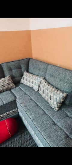 Sofa L shaped new condition