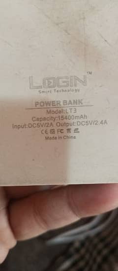 LoGin 20000mah turbo 3.2 amp power bank