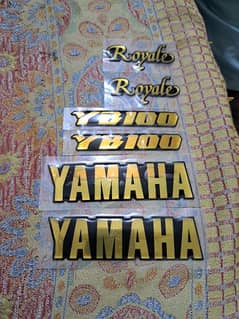 yamaha yb100 royale up model tanki tappa monogram stickers