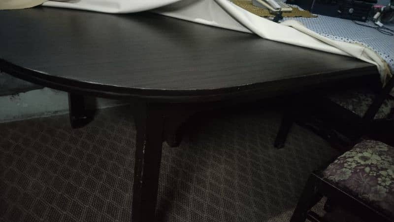 Black Dinning table with 8 chairs 1
