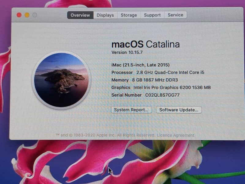iMac 2015 late core i5 8gb ram : 03018531671 4