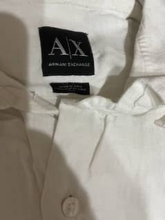 Original Armani Exchange Linen Shirt (Used) Medium Size