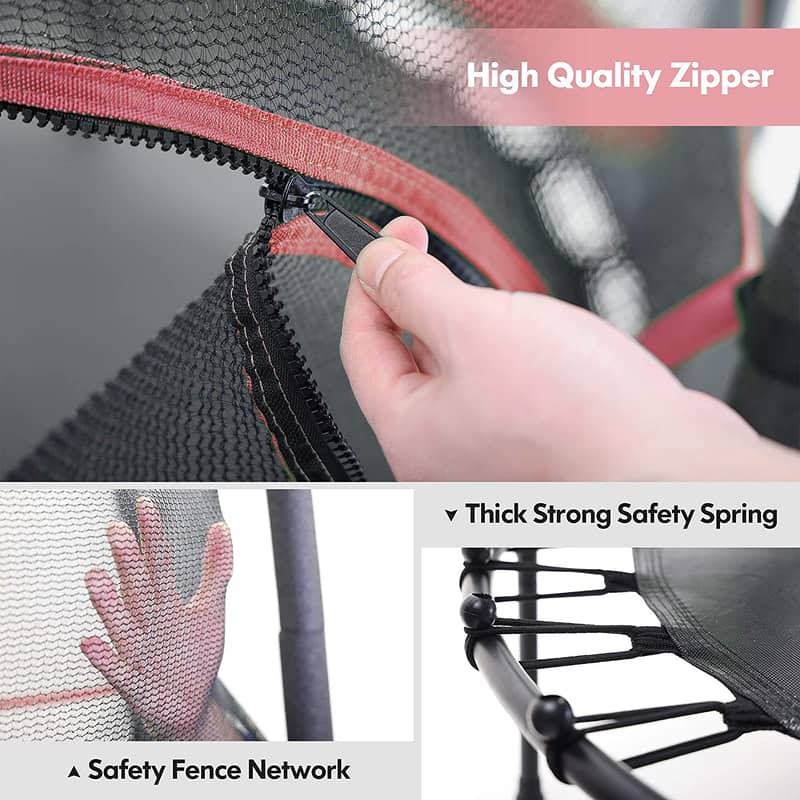 Trampoline | Jumping Pad | Round Trampoline | jumper | With safety net 1