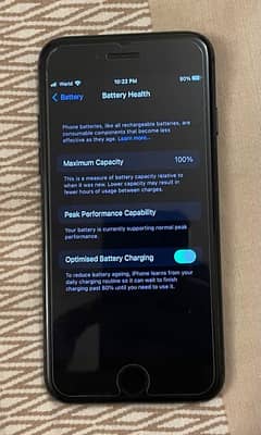 iPhone 7 32GB PTA-approved (100% battery health and Black Colorway)