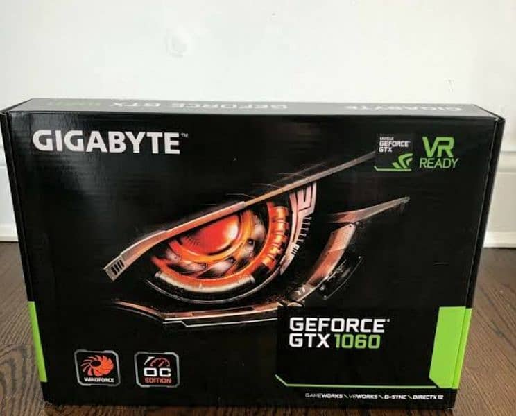 gtx 1060 6gb with box first owner card 0