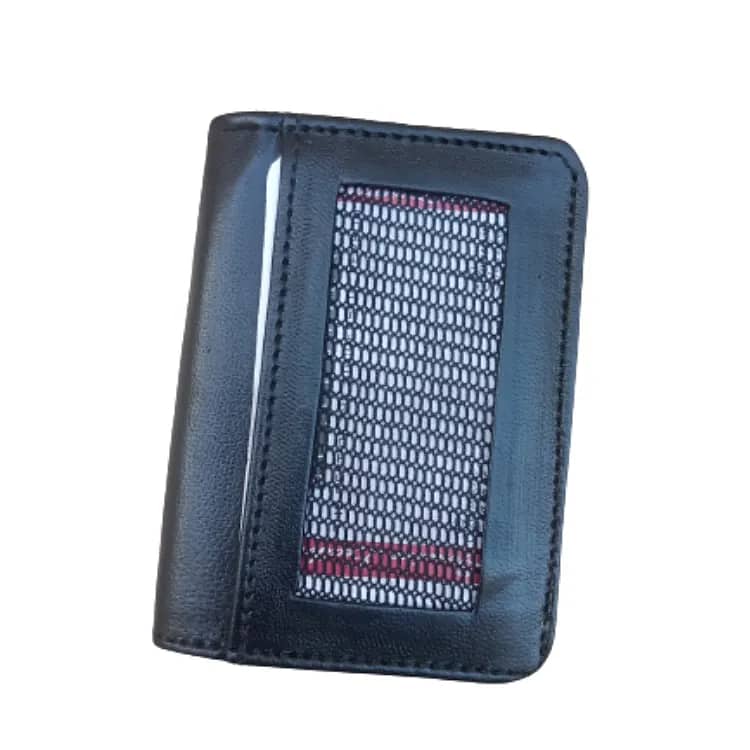 Slim Black Leather Card Holder Wallet - Hot Mini Wallet 1