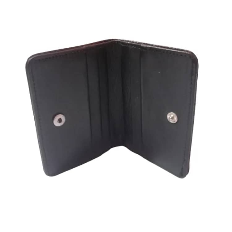 Slim Black Leather Card Holder Wallet - Hot Mini Wallet 2