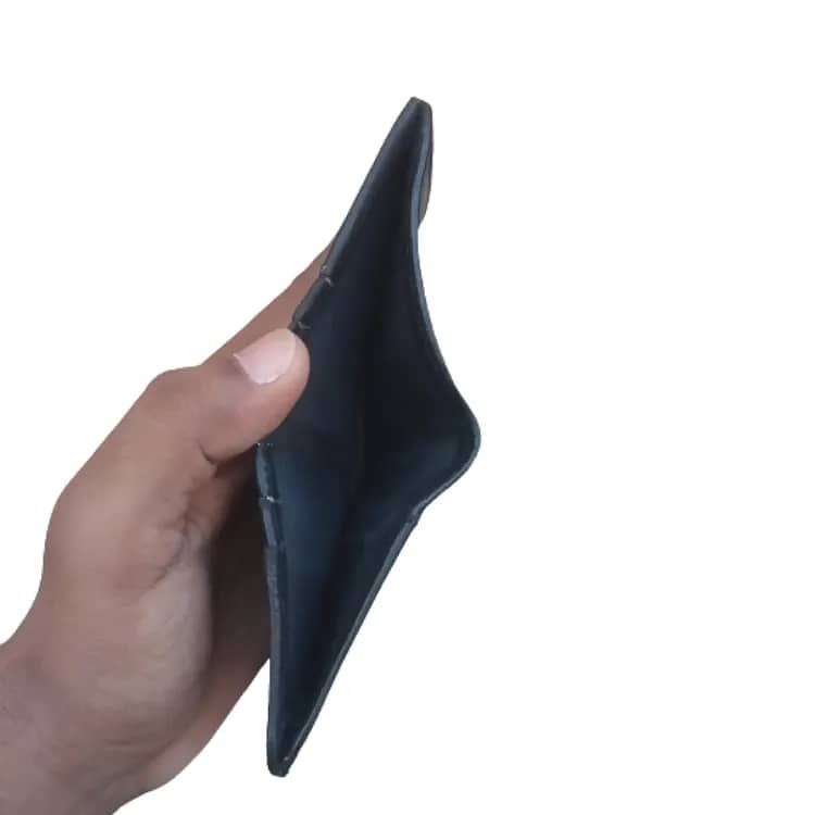 Slim Black Leather Card Holder Wallet - Hot Mini Wallet 5