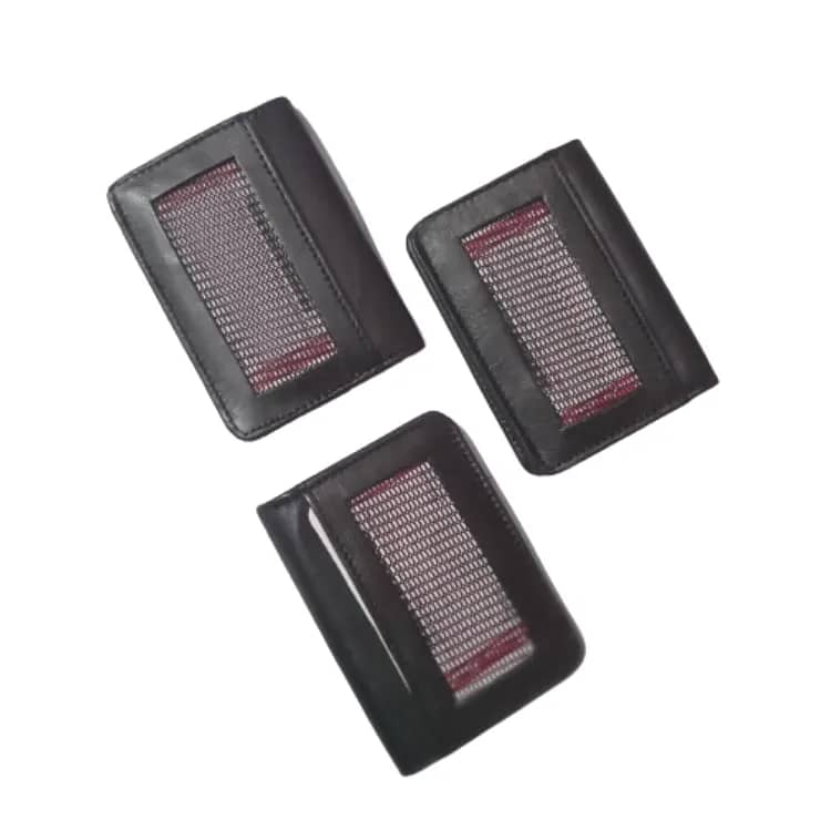 Slim Black Leather Card Holder Wallet - Hot Mini Wallet 8